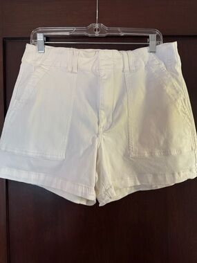 Pistola Marissa High Waist Utility Shorts in White Excellent Condition like new
